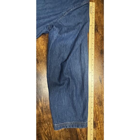 Blair Denim Jacket Womens 2XL Blue Cat Embroidered Pockets Casual Button Up - Picture 11 of 12